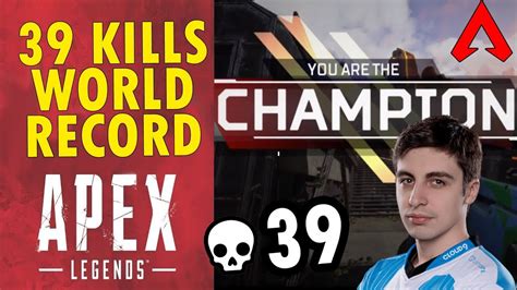 Shroud World Record Kills On Apex Legends Kill World Record Game