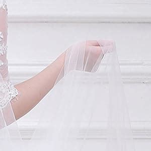 Amazon Kercisbeauty M Tier Soft Tulle Sheer Cathedral Wedding