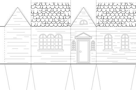 10 Best Printable Paper House Template Artofit