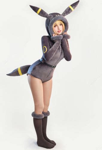 Women S Sexy Lingerie Bodysuit Plush Hooded Zipper Romper With Socks And Tail Ebay