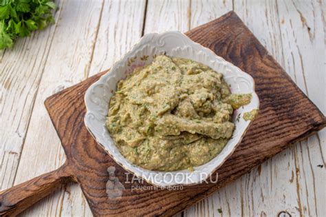 Паштет из баклажанов с грецкими орехами — рецепт с фото пошагово