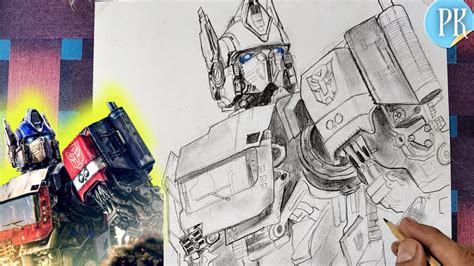 How To Draw Optimus Prime Transfomers Rise Of The Beasts Easy