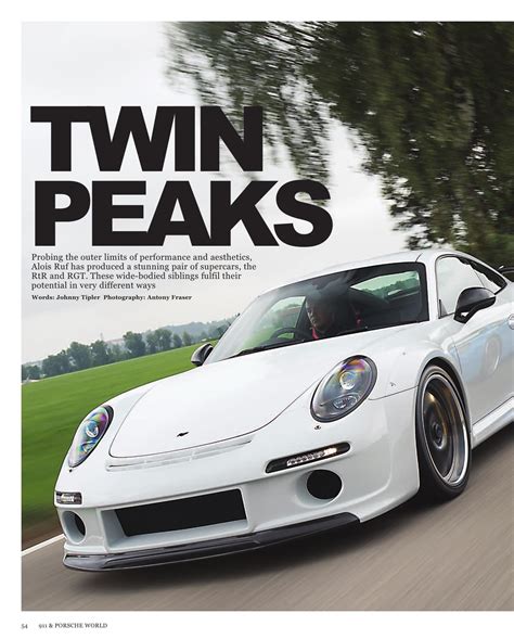 Ruf Rtr And Rgt 911 And Porsche World Mag Porsche Cars History