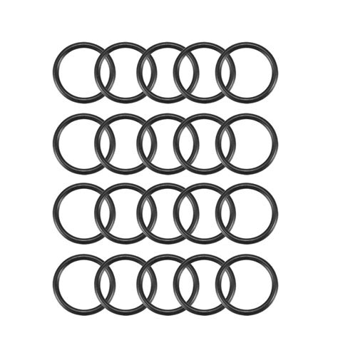 Uxcell Mechanical Black Rubber Oil Seal O Rings Gaskets 20 Piece