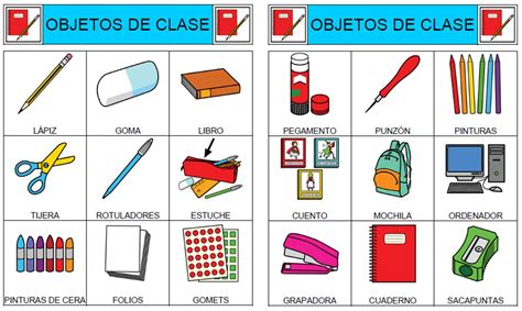 Bingo Objetos De La Clase Pictogramas Arasaac Objetos Escolares En