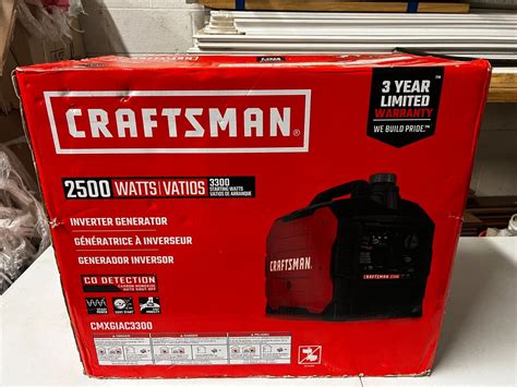 Craftsman Portable Inverter Generator 2500 Watts 3300 Starting Watts Cmxgiac3300 696471081626 Ebay