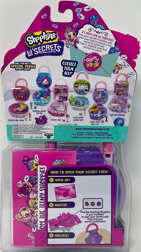 Shopkins Lil Secrets Playset Collectable Mini Playset With Secret W Toy Wrangler