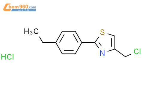 1049726 64 8 4 Chloromethyl 2 4 Ethylphenyl 1 3 Thiazole