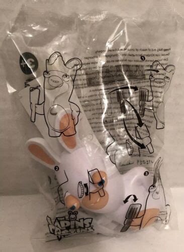 1 2018 Burger King Kids Meal Toy Rabbids The Lapins Cretins Ages 3