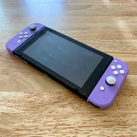 Custom Nintendo Switch Purple Joy Con Controllers With White Etsy