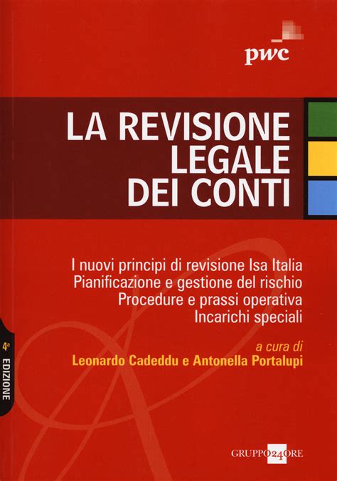 La Revisione Legale Dei Conti Leonardo Cadeddu Antonella Portalupi