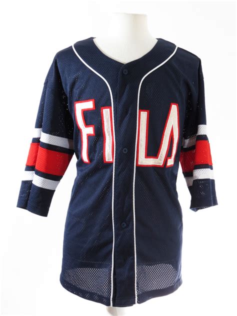 Vintage Fila Mesh Embroidered Baseball Jersey 5 Star Vintage