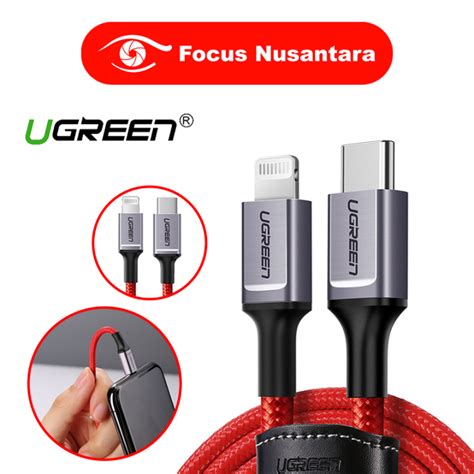 UGREEN Lightning To USB C 2 0 Male Cable Red 20309 Lazada Indonesia