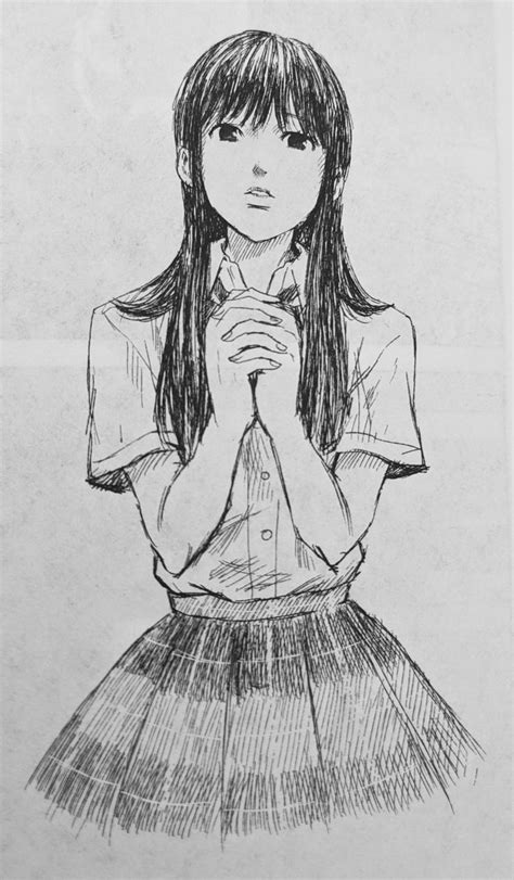 Saeki Nanako Sketch By Shuzo Oshimi Quirky Art Manga Art The