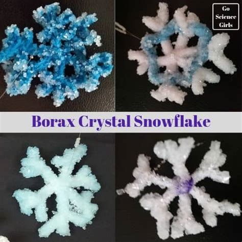 Borax Crystals Snowflakes