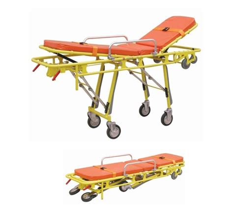 Stainless Steel Adjustable Folding Stretcher Automatic Loading