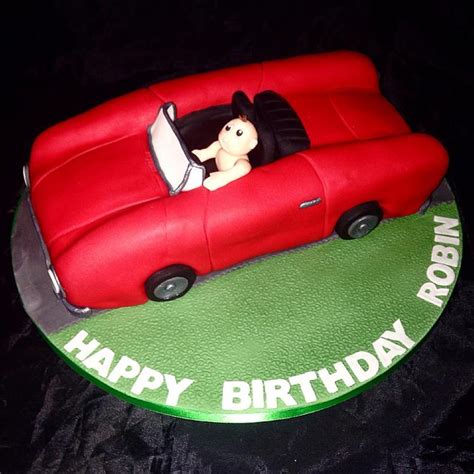 Sports Car Decorated Cake By Caron Eveleigh Cakesdecor