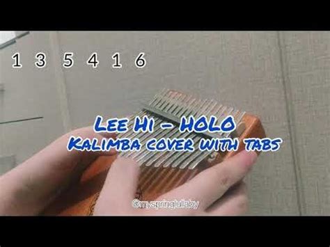 Lee Hi Holo Kalimba Tabs Letter Number Notes Tutorial