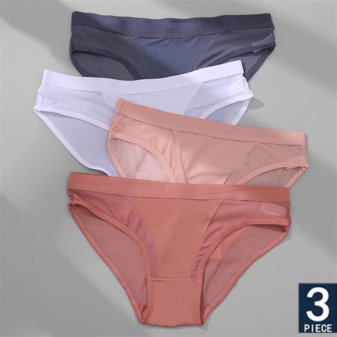 Finetoo Pcs Set Women Panties Sexy Mesh Lingerie Breathable Female Underwear For Woman Low Rise