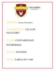 Tarea M Y M Pdf Nombre Linsay Fernandez Catedr Tica Lic Luis