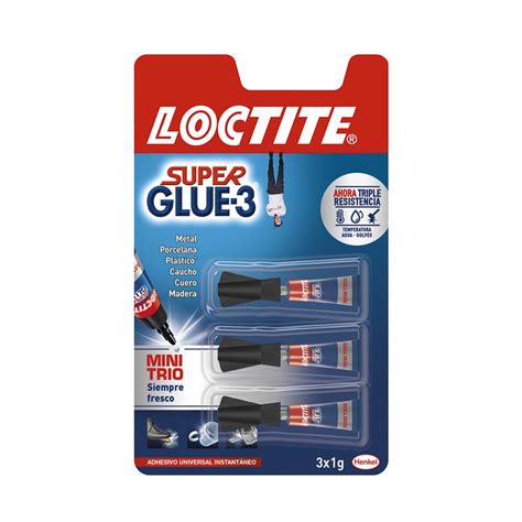 Loctite Mini Trio 3x1g Super Glue 96601 Adhesivos Gardenshop