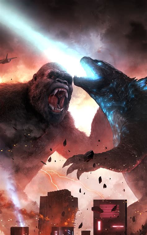 800x1280 Godzilla Vs Kong Fight Scene 5k Nexus 7,Samsung Galaxy Tab 10 ...