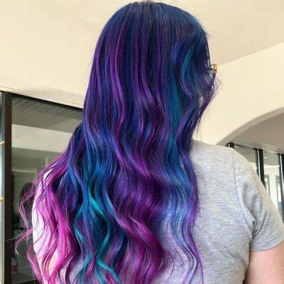 50 Elegant Galaxy Hair Color Ideas For Women In 2022