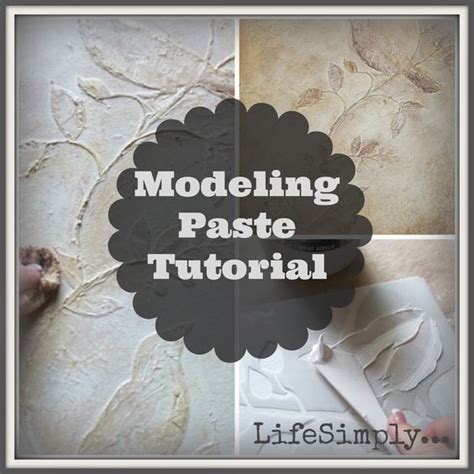 Lifesimply Modeling Paste Art Tutorial Plaster Crafts Modeling