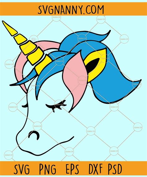 Unicorn Head Svg Unicorn Svg Unicorn Head Clipart Svg Unicorn Face Svg Unicorn Svg Unicorn