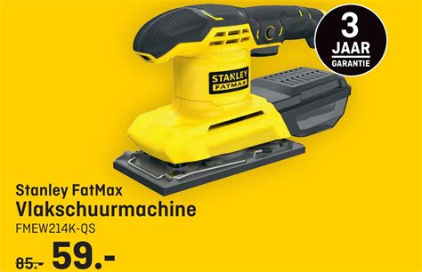 Stanley Fatmax Vlakschuurmachine Fmew K Qs Aanbieding Bij Hubo