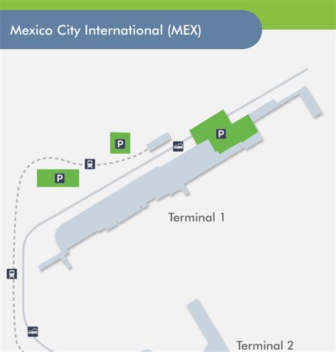 Mexico City Airport Map | Color 2018