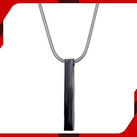 Black Bar Locket Men Best And Stylish Gold Sliver Chain Lockets For Men