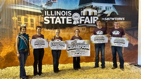 Livestock Exhibitors Showing Talents at the Illinois State Fair