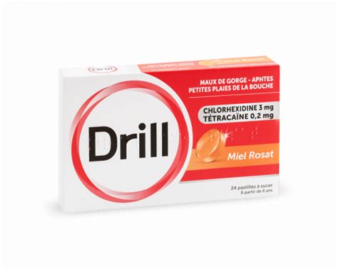 Drill M Dicament Pastilles Contre Les Maux De Gorges