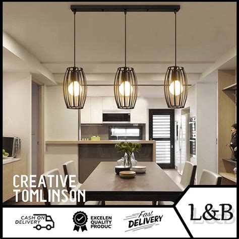 Chandelier American Retro Dining Table Pendant Light Heads Living