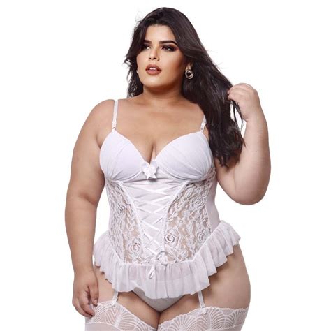 Espartilho Plus Size Bojo Tule Fitilho Macler Gall