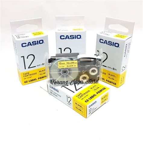 Jual Casio Ez Label Printer Black Ink Yellow Xr Yw Label Casio Mm