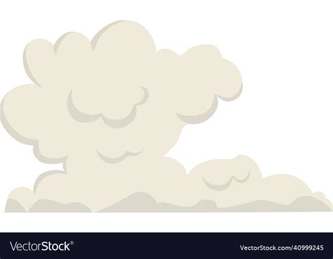 Cartoon dust cloud comic shape spray air Vector Image