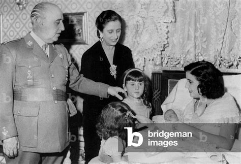 Image Of General Francisco Franco With His Wife Maria Del Carmen Polo