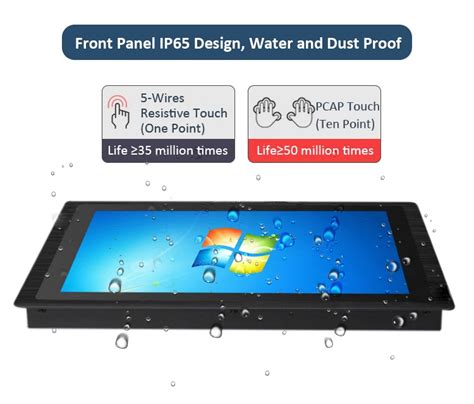 Ip65 Widescreen Touch Screen 11 Inch Open Frame Industrial Panel Lcd ...