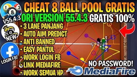 Gratis Cheat Ball Pool Terbaru Aim Tool Garis Panjang Line