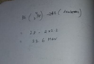 The binding energy of deuteron is 2.2 MeV and thato ng energy of ...