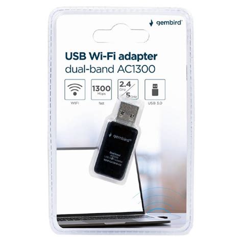 Gembird AC1300 Kompakter Dualband USB WLAN Adapter Cablematic