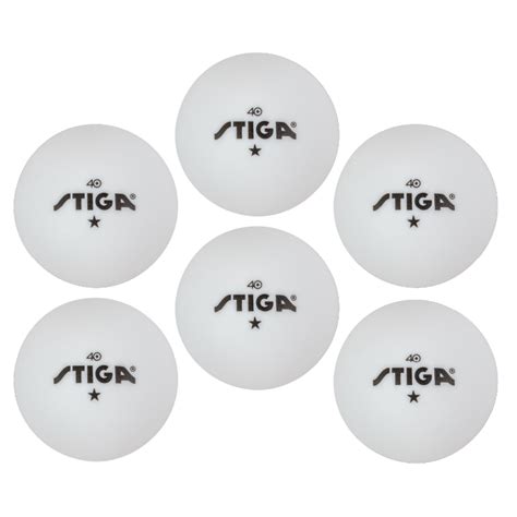 Stiga 1 Star Ping Pong Balls 6 Pack Stiga Us