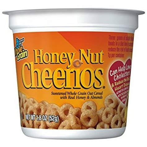 Honey Nut Cheerios Cereal Cups 1 8 Ounce Packages