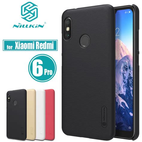 Xiaomi Redmi 6 Pro Cases Nillkin Frosted Matte Hard PC Plastic Phone ...