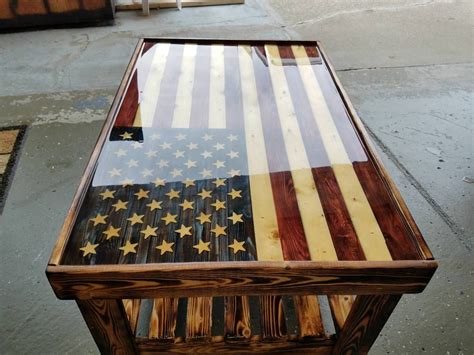 American Flag Coffee Table Coffee Table Wood American Flag Wood