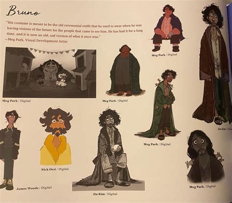 Bruno Concept Design From The Art Of Encanto Book R Encanto