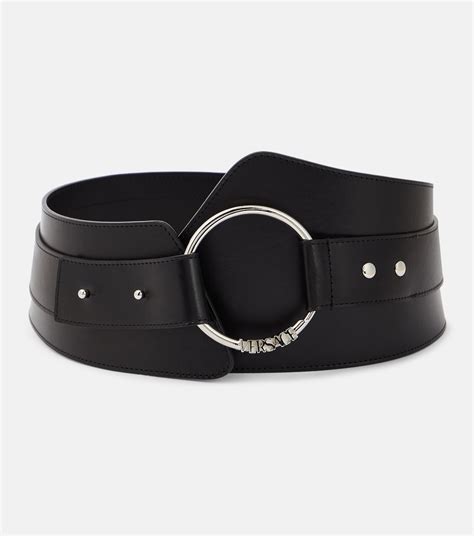 Medusa Heritage Leather Waist Belt In Black Versace Mytheresa