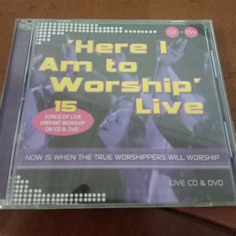 Jual Cd Musik Rohani Here I Am To Worship Live Isi Disk Di Lapak Toko